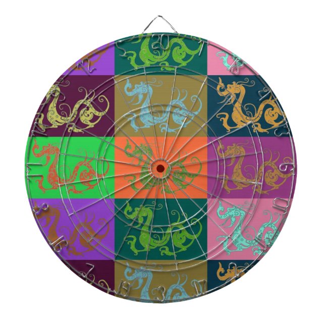 Diana Dragons Dart Board (Frente)