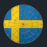 Diana Drapeau Suède<br><div class="desc">Drapeau de la Suède: "För Sverige - I tiden" → "Toujours pour la Suède" ou "Pour la Suède, en notre temps".
Il est composé d'une croix scandinave jaune sur un beau fond bleu.</div>