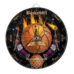 Diana El Dartboard ardiente de la clavada del baloncesto