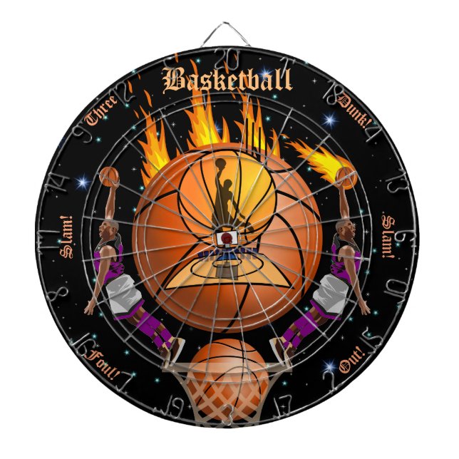 Diana El Dartboard ardiente de la clavada del baloncesto (Frente)