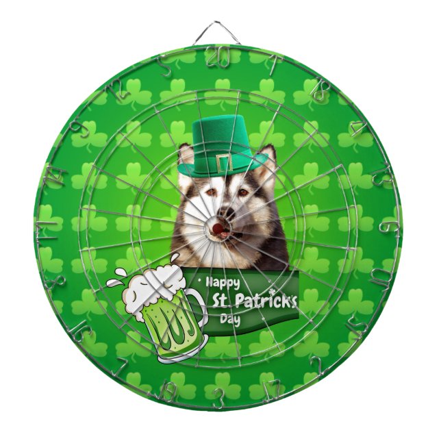 Diana El delicioso Gorra siberiano Husky Dog St. Patrick (Frente)