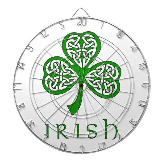Diana El Knot Shamrock celta agitado por texto irlandés (Frente)