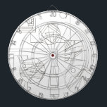 Diana El sueño del arquitecto: arte geométrico Bauhaus m<br><div class="desc">Dream Two del arquitecto: tablero de dibujos en blanco y negro con dibujos modernos de tinta geométrica en Bauhaus</div>