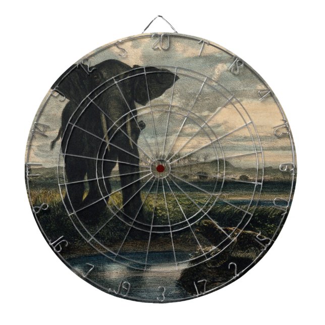 Diana Elefantes y una pantera en el desierto indio (Frente)