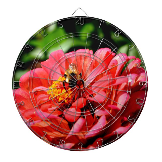 Diana Elegante coral rojo floral adorable abeja de burbu (Frente)