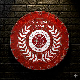 Diana Elegante Fire House Station Red Marble White Laure