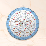 Diana Elementos de la medicina Médica<br><div class="desc">Tableta de dardos simple con un diseño de patrón de herramienta médica. Gran regalo para médicas y enfermeras,  pero también para fiestas relacionados con la atención médica. Ilustrado y diseñado por Patricia Álvarez.</div>