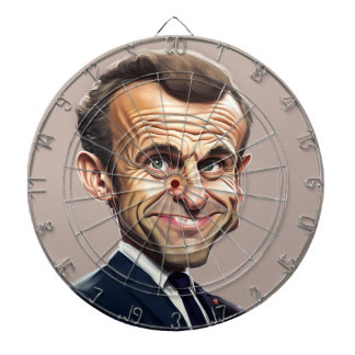 Diana Emmanuel Macron Dartboard