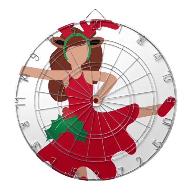 Diana emoji de bailarina de flamenco de Navidad (Frente)