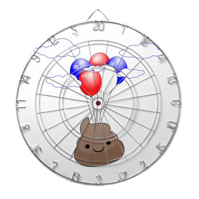 Diana Emoji Poo Volando Con Globos (Frente)