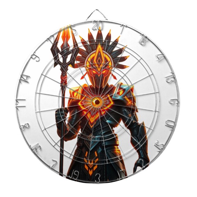 Diana Epic Futurista Warrior Dartboard (Frente)