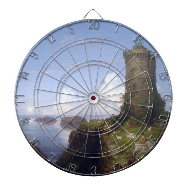 Diana Escena costera italiana con una torre en ruinas (Frente)