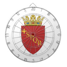 Escudo romano de armas (SPQR) (Roma, Italia)