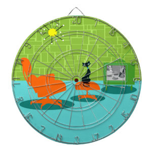 Diana Espacio retro Age Kitty Dart Board