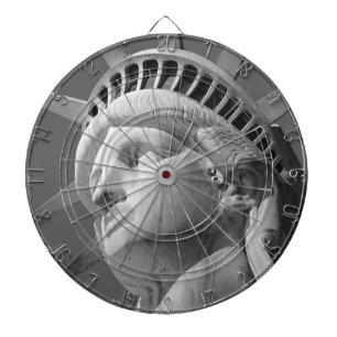 Diana Estatua de la libertad en blanco y negro