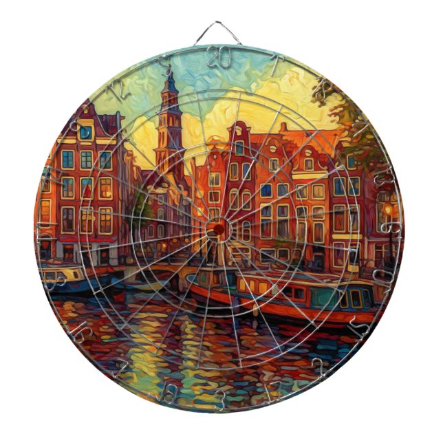 Diana Estilo van Gogh en los canales de Amsterdam (Frente)