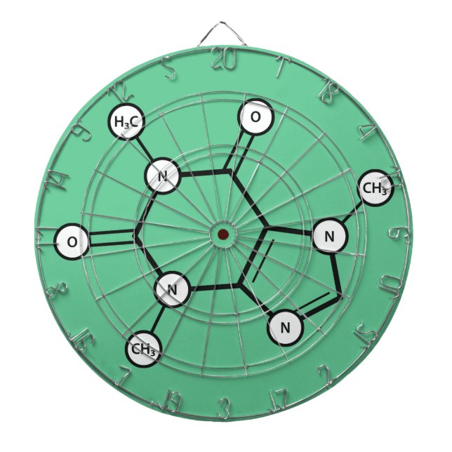 Diana estructura molecular de cafeína (Frente)