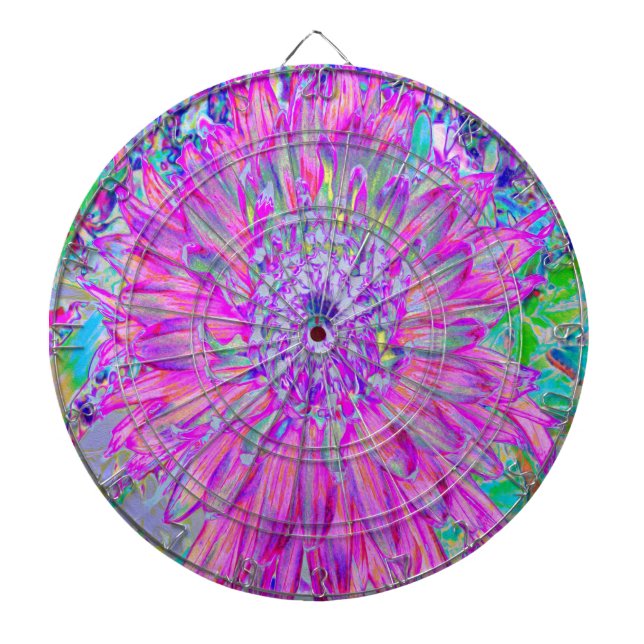 Diana Explosión de Cactus Dahlia en Guay rosa, azul y pú (Frente)