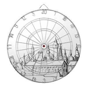 Diana fabulosa ciudad . arte . negro y blanco