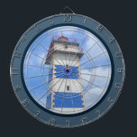 Diana Faro acuático<br><div class="desc">Diseño de temática náutica con decoración de faro acuático en un marco azul oscuro. Es posible cambiar el color de fondo y añadir uno diferente al diseño con su elección.</div>