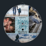 Diana Felices nombres personalizados de Collage de fotos<br><div class="desc">Feliz Día del Padre, Collage de fotos Dart Board, Custom Names Gift for Dad, Celebra el Día del Padre de una manera divertida y personal con este tablero de dardos de collage de fotos personalizados, personalizado con tus fotos y nombres favoritos. Ya sea para su cueva, oficina o sala de...</div>