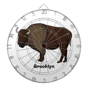 Diana Feliz ilustracion de búfalo de bisonte americano