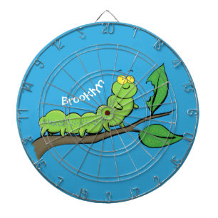 Diana Feliz ilustracion personalizado de oruga verde