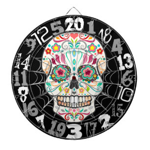 Diana Feliz Muertos - Dartboard feliz del cráneo del