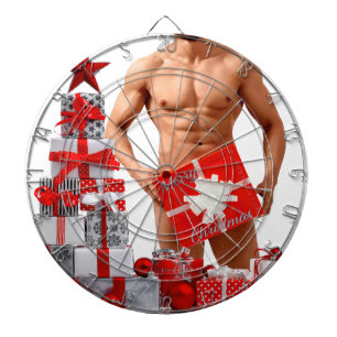 Diana Feliz Navidad SlipperyJoe regalo rojo blanco plate