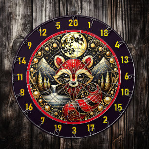 Diana Fiery Raccoon Rojo Bajo El Cielo Starry