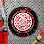 Diana Fireman Emblem Dartboard<br><div class="desc">La junta de Fireman Emblem Dart es una gran manera de mostrar tu apoyo y divertirte haciéndolo. Fácil de personalizar con su nombre e inicial. ...  Personalizar para que coincida con el estilo utilizando el botón Editar diseño.</div>