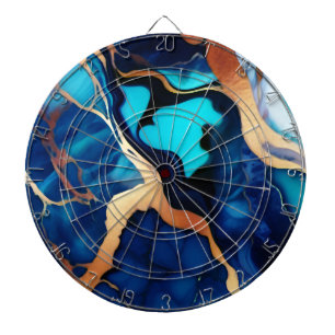 Diana Flamante dorado azul trenzado