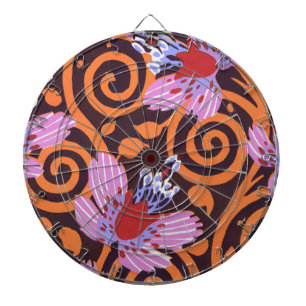 Diana Flor Art Déco con Remolino Vibrante de Rosa y Nara