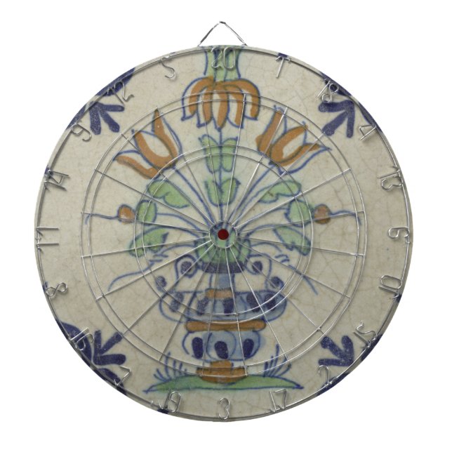 Diana Flor De Cerámica Delft Tile Antiguo (Frente)