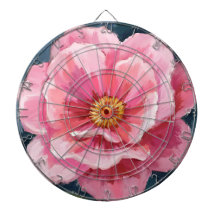 Flor de Peonía Rosa Acuarela Floral