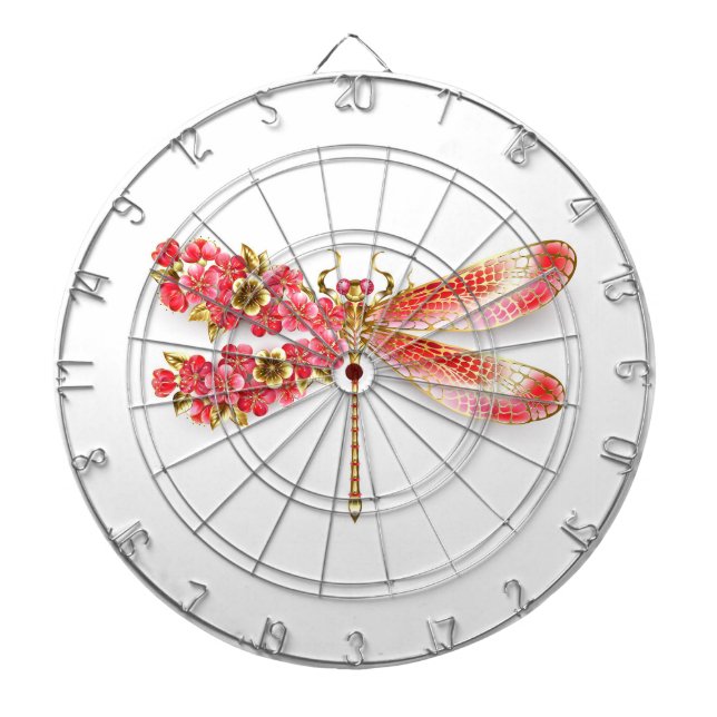 Diana Flor libélula con sakura de joyas (Frente)