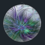 Diana Flor verde morada Moderna Resumen arte fractal<br><div class="desc">Una flor mágica para ti. Diseñar para tu tablero y más.</div>