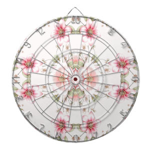 Diana floral elegante rosa y blanco