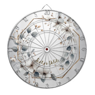 Diana Flores blancas color agua marco dorado plateado Ve