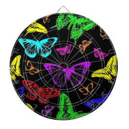 Diana Flores de mariposas color arcoiris volando