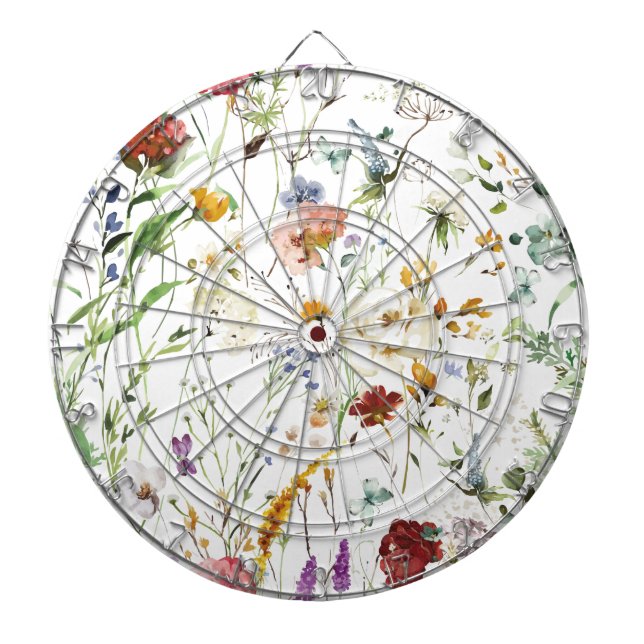 Diana Flores silvestres boho acuarela primavera Flor (Frente)