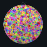 Diana Fondo colorido brillante del arco iris de la<br><div class="desc">Este diseño brillante del dartboard tiene un arco iris del color salpicado en él en un estilo de la pintura de la salpicadura. Evocador de arte del fauvist y del expresionista, el modelo se hace en sombras de rojo, de amarillo, de púrpura, de verde y el azul. Es un extracto,...</div>