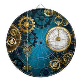 Diana Fondo turquesa de vapor con engranajes