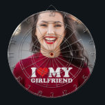 Diana Foto personalizado Amo A Mi Novia<br><div class="desc">Foto personalizado Me Encanta El Consejo De Dart De Mi Novia</div>