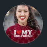 Diana Foto personalizado Amo A Mi Novia<br><div class="desc">Foto personalizado Me Encanta El Consejo De Dart De Mi Novia</div>