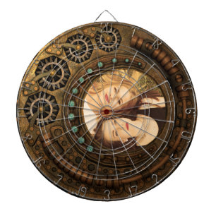 Diana Foto personalizado Steampunk Clock Time Gears Meta