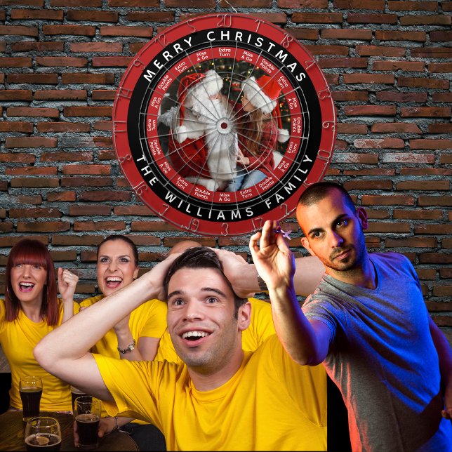 Diana Fotos de la familia de navidad de Merry | Nombre r (Dartboard - In situ)