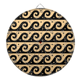 Diana Fret griego, patrón de onda mediterránea, marrón