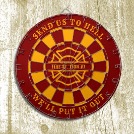 Diana Fuego de la estación de bomberos Fireman Dartboard