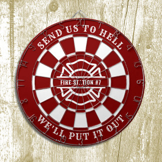 Diana Fuego de la estación de bomberos Fireman Dartboard